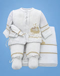 Conjunto tejido a mano de luna para recién nacido, set completo | JR Baby Center