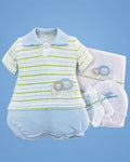 Conjunto tejido a mano de leones para recién nacido, set completo | JR Baby Center