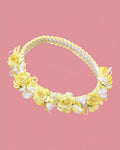 Diadema amarilla de rositas | JR Baby Center