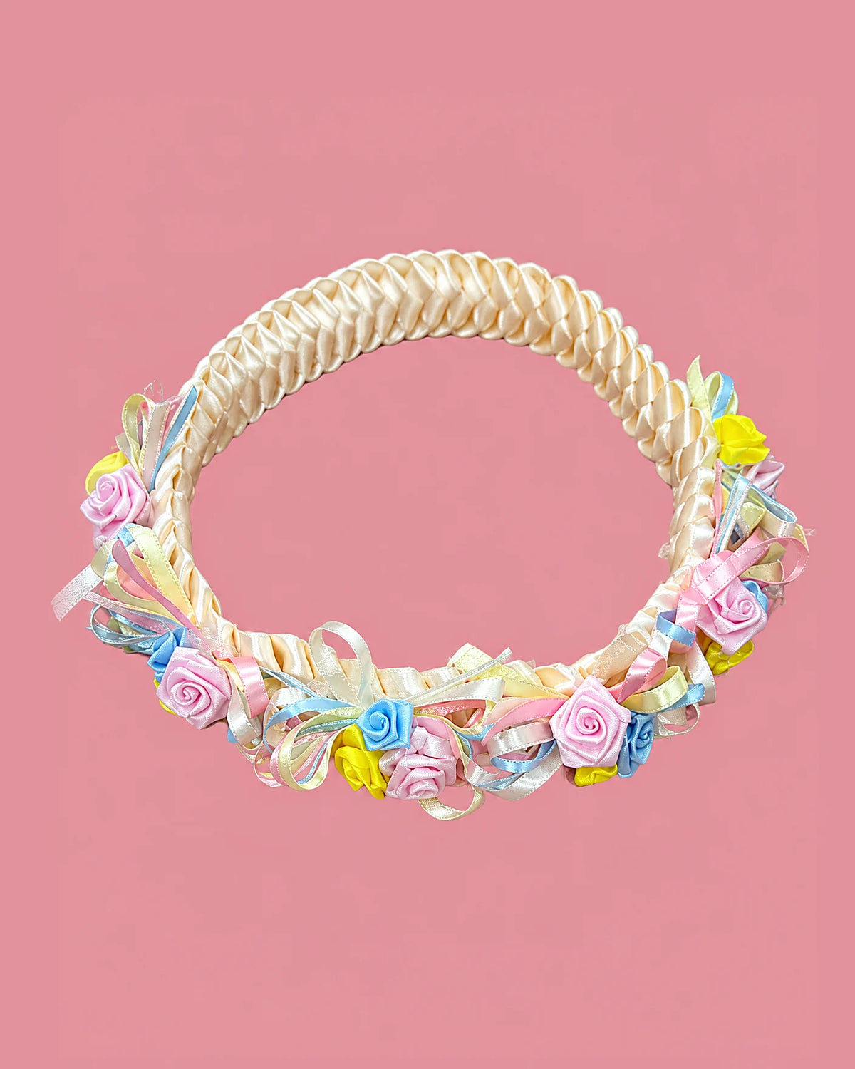 Diadema melocotón de rositas de colores | JR Baby Center