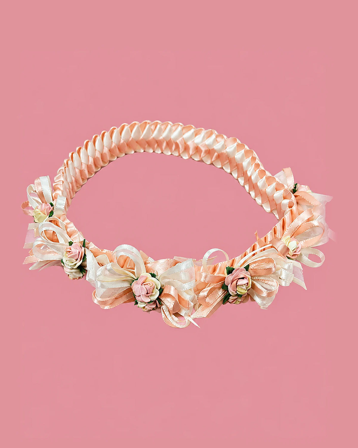 Diadema melocotón de rositas | JR Baby Center