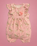 Rosado de patitos para bebé niña, vista de frente | JR Baby Center