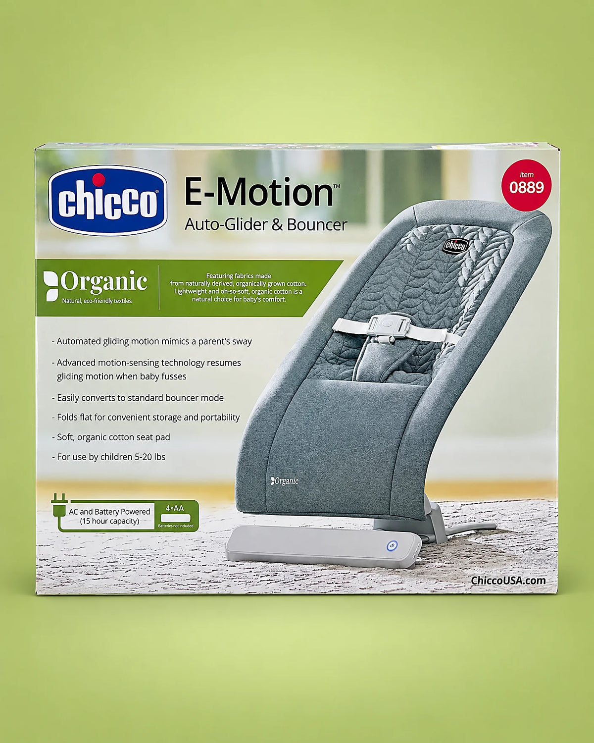 Mecedora automática Chicco E-Motion, mecedora automática para bebé | JR Baby Center