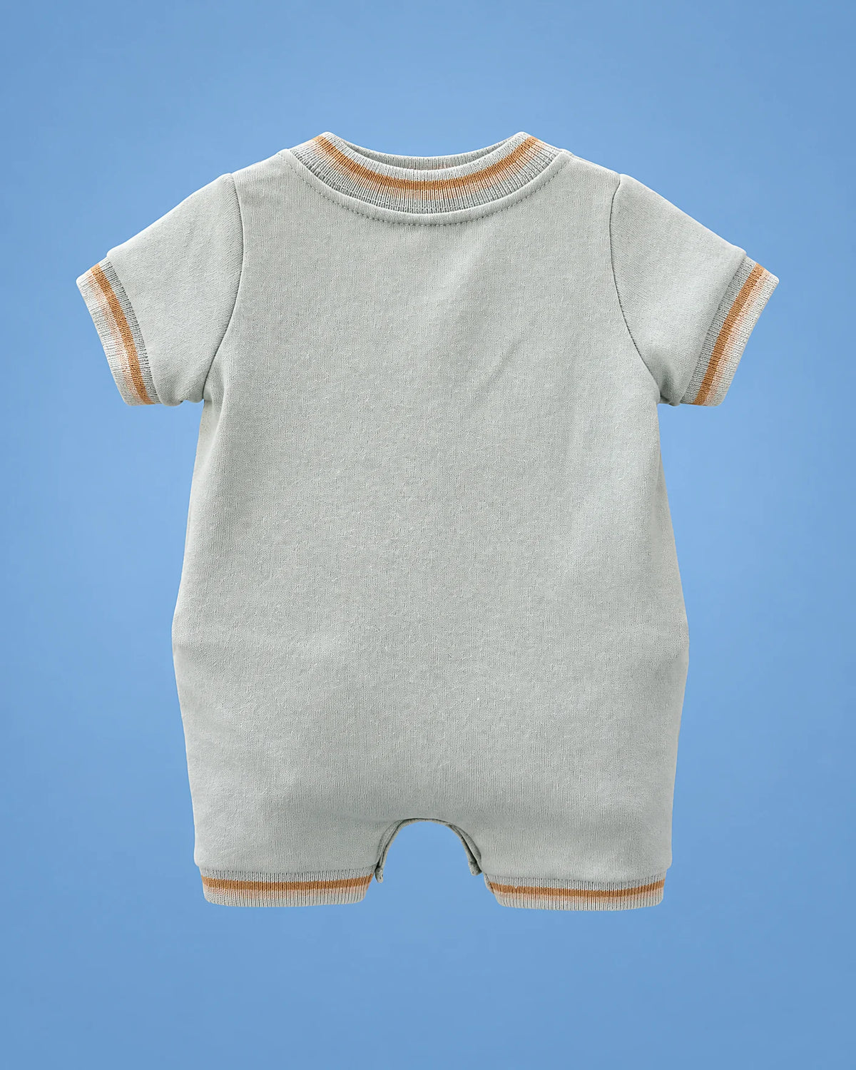 Milon celeste con osito para bebé niño, vista de espalda | JR Baby Center
