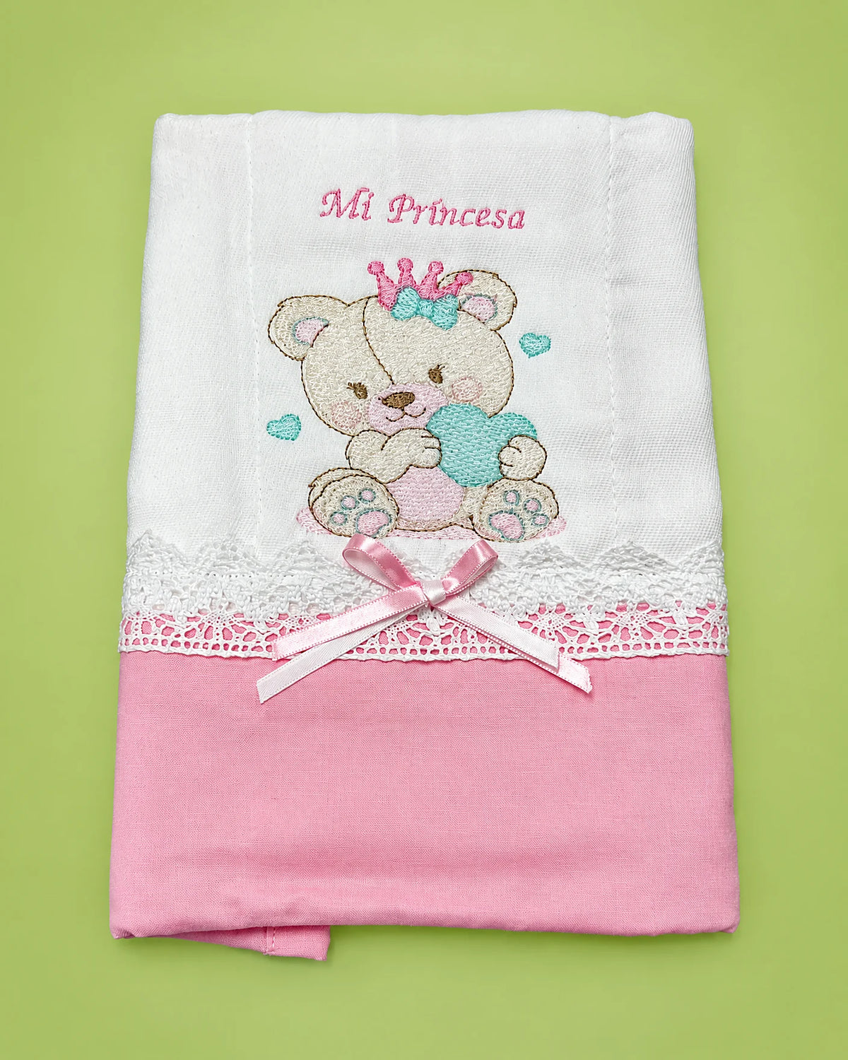 Paño bordado Mi Princesa para bebé | JR Baby Center
