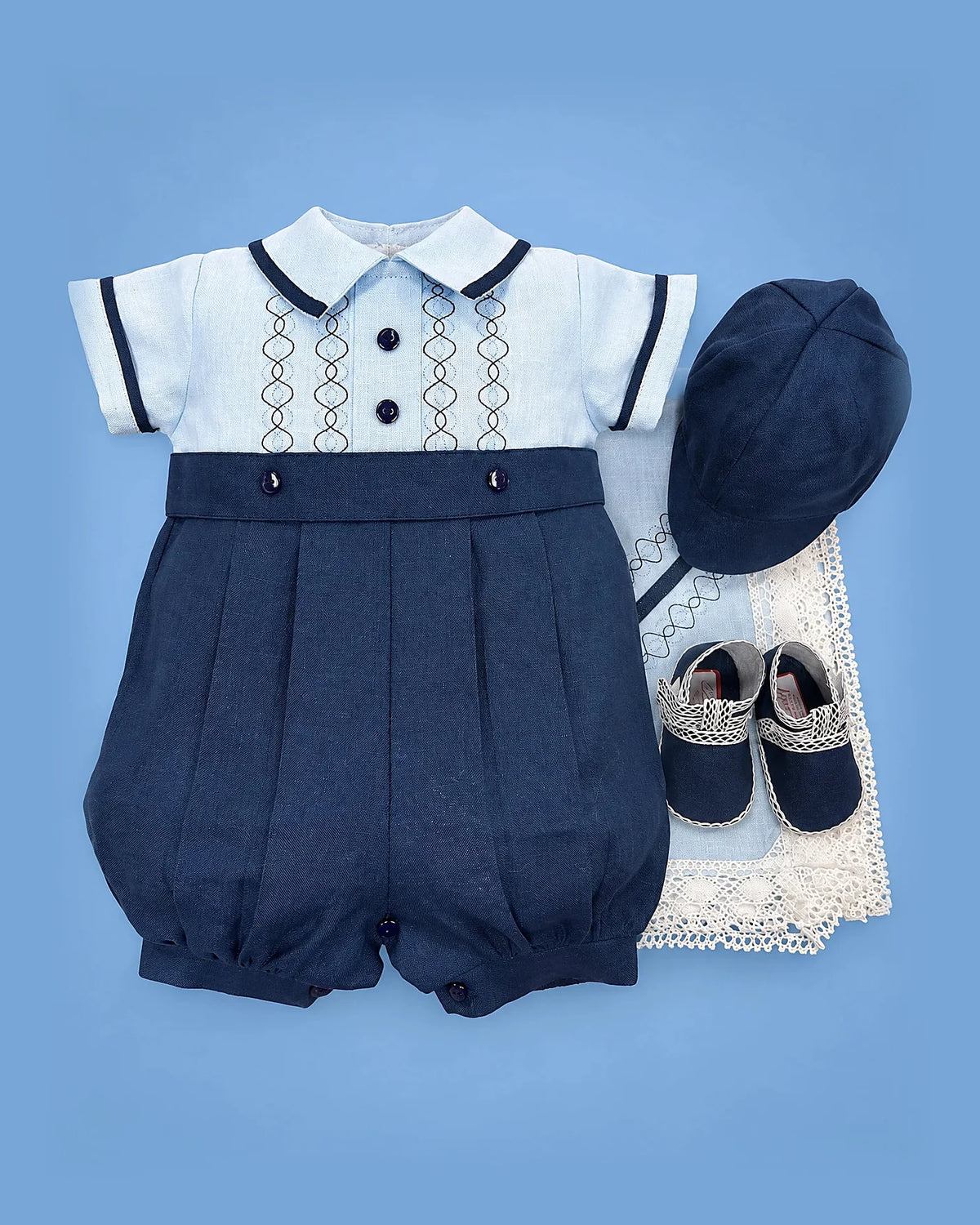Set de estopilla de óvalos para bebé niño, set completo | JR Baby Center