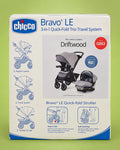 Sistema de viaje Chicco Bravo LE Trio Driftwood, sistema de viaje para bebé | JR Baby Center