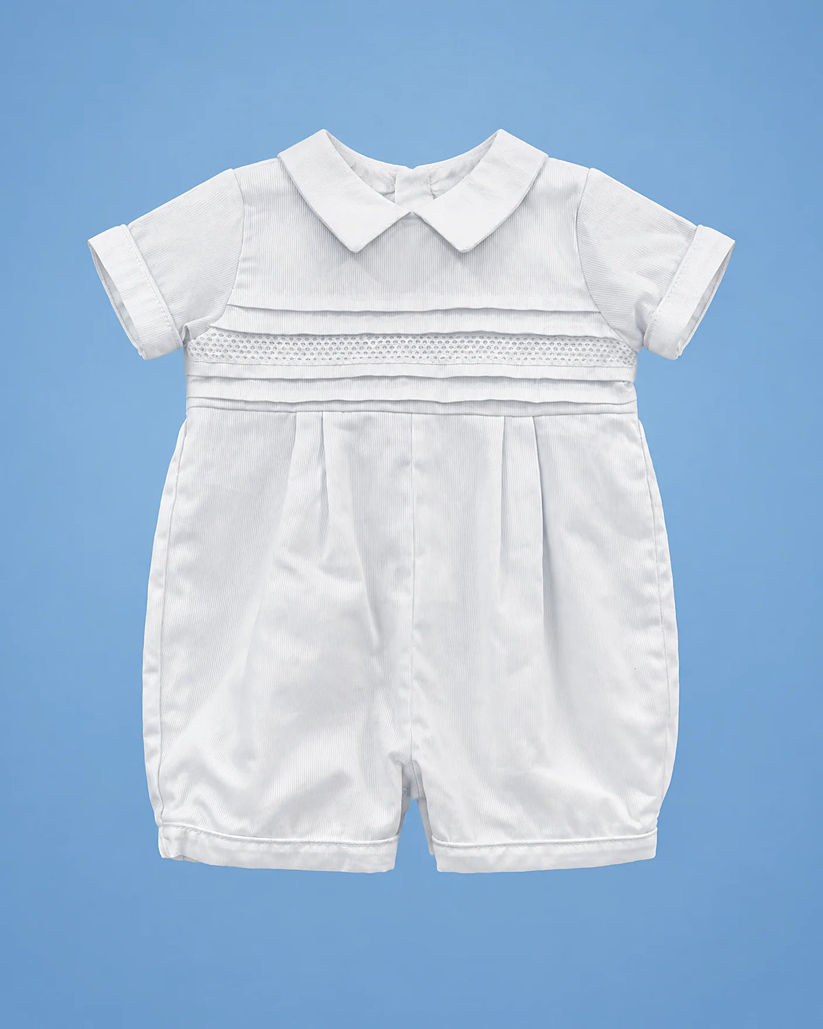Karela Kids de bautizo blanco para bebé niño, vista de frente | JR Baby Center