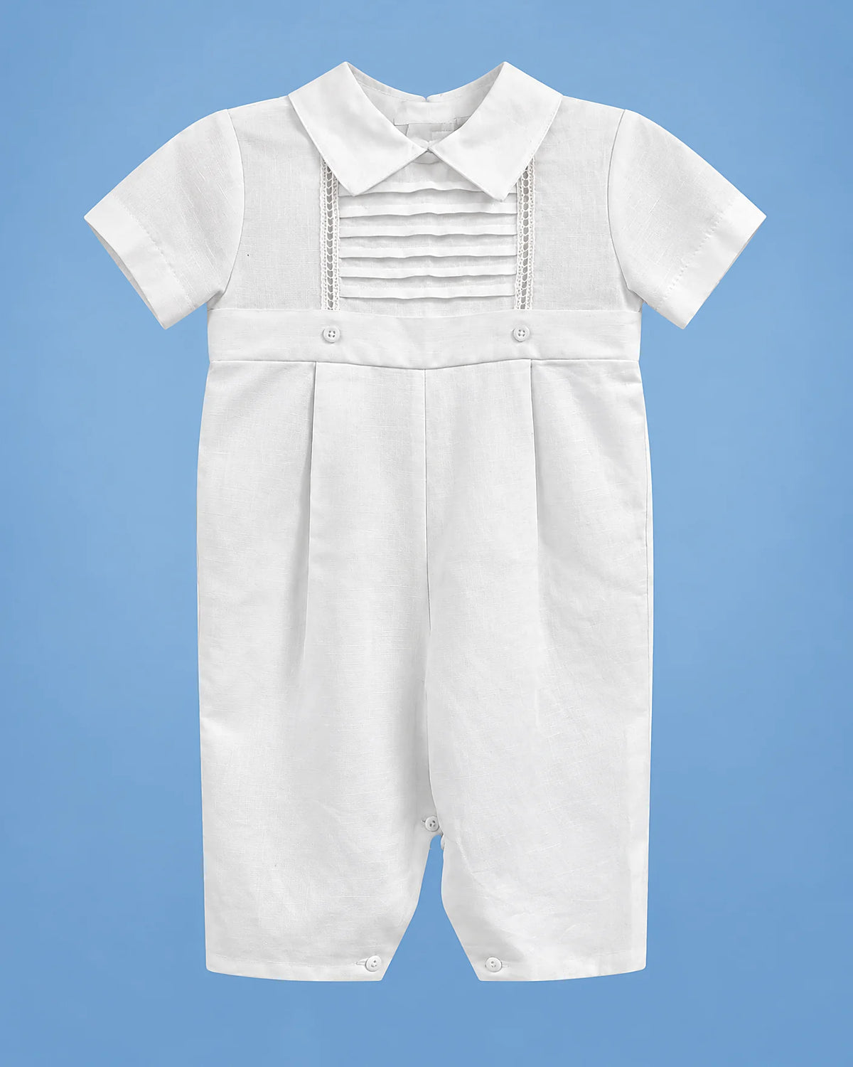 Karela Kids de bautizo largo para bebé niño, vista de frente | JR Baby Center