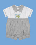 Will'beth blanco y gris con avioncito para bebé niño | JR Baby Center
